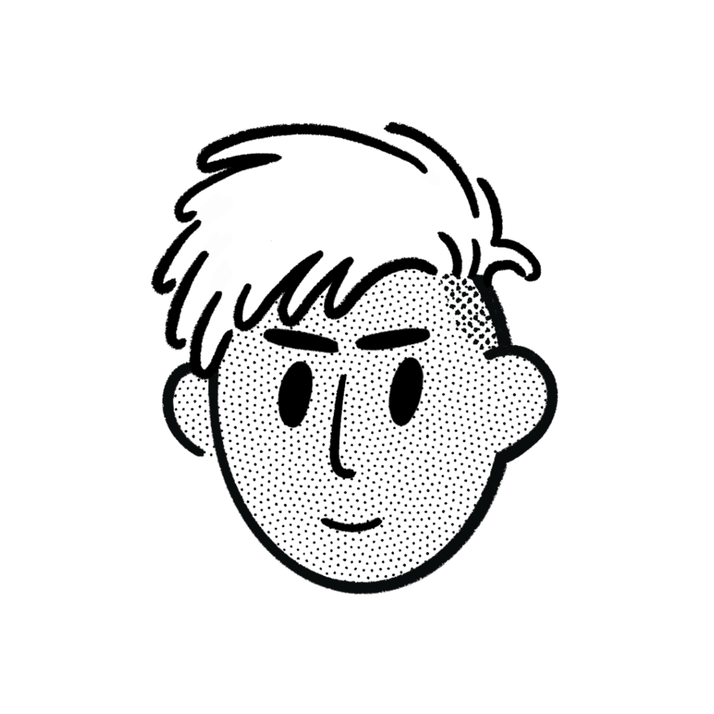 Visage garçon blond